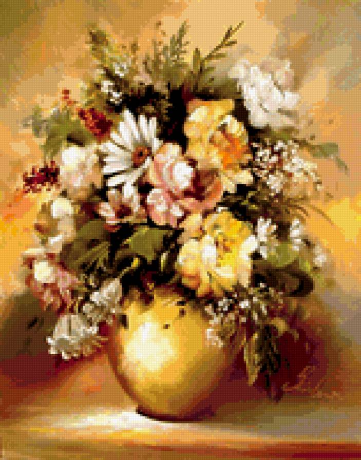 ваза с цветами - цветы - предпросмотр