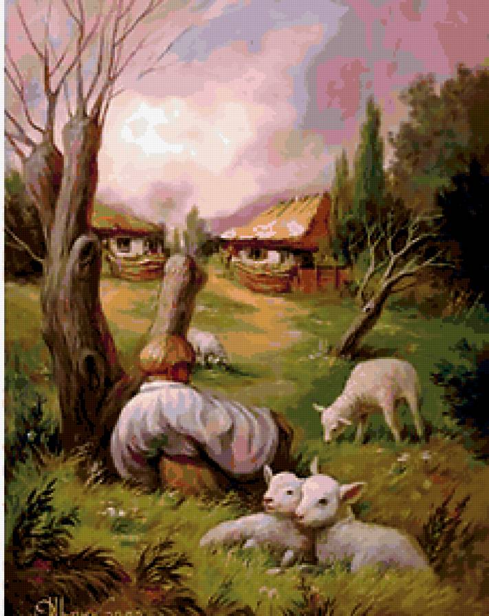 КОПИЯ №2-1 - взгляд судьбы, поралельные мысли, природа, полиптих - предпросмотр