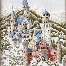 Схема вышивки «замок»