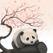 Схема вышивки «Панда»