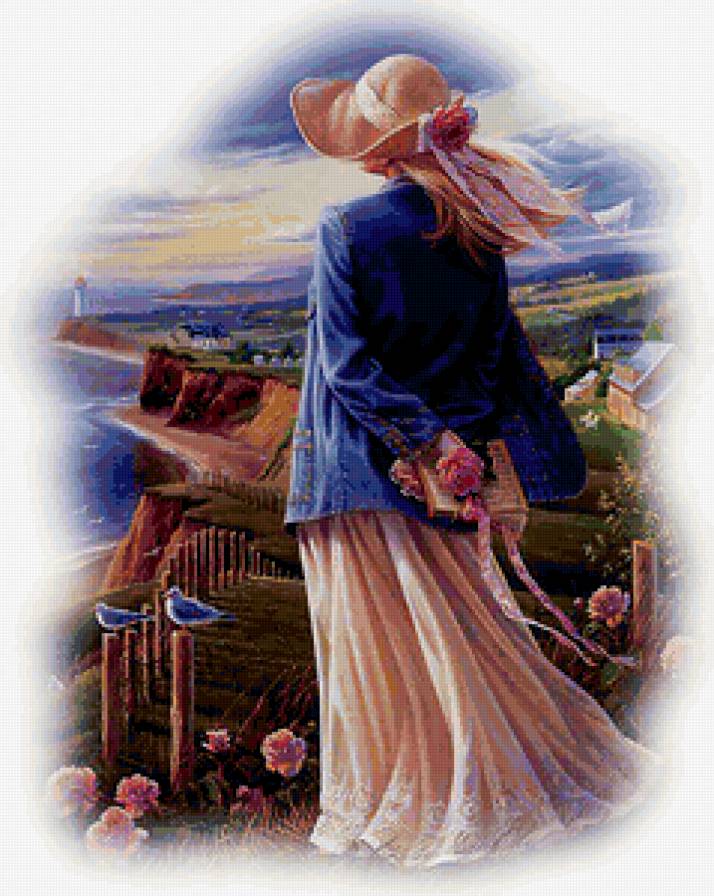 ЛЕТНЫЙ МОРСКОЙ МУССОН - образ женщины, женщины мира, красота женщины, берег, море - предпросмотр