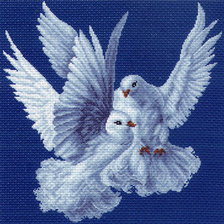 Схема вышивки «Голуби»