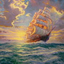 Схема вышивки «караблик»