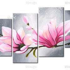 Схема вышивки «Магнолии общий вид»