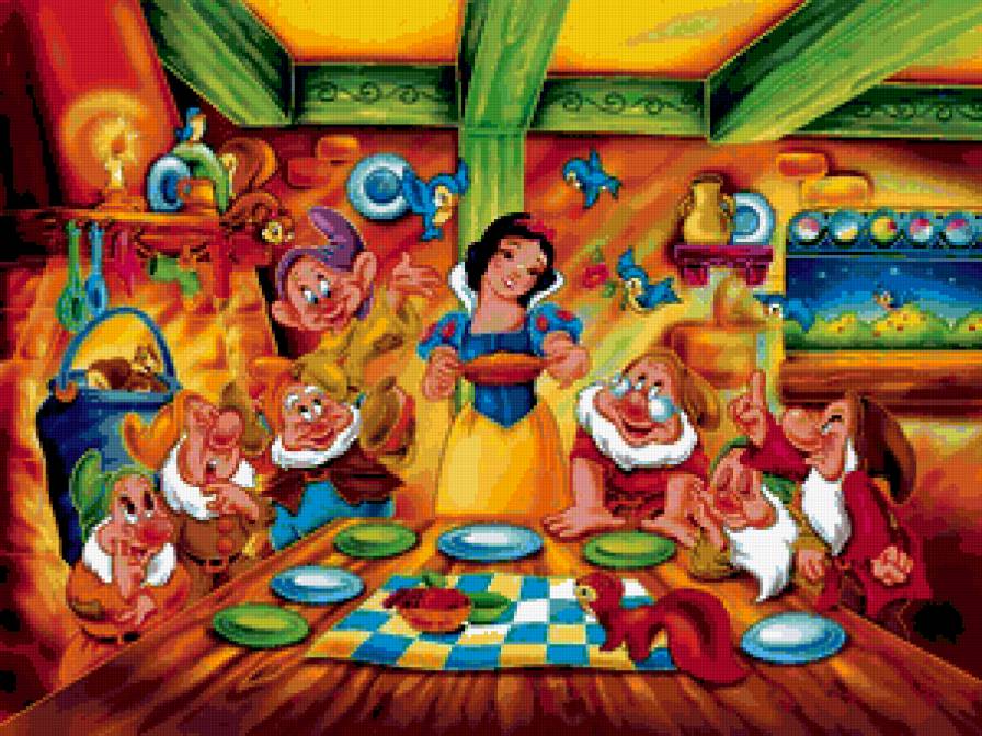 Белоснежка - мультики, 7 гномики, герои мультика - предпросмотр