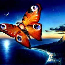 Схема вышивки «бабочка»