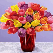 Схема вышивки «Тюльпан»