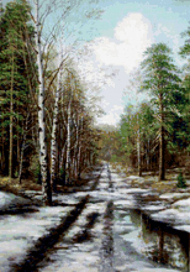 Весна в лесу - предпросмотр