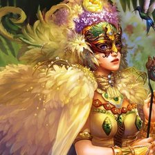 Схема вышивки «ДИПТИХ   "ГЛАЗАМИ ВЕНЕЦИАНСКОЙ КОРОЛЕВЫ"»