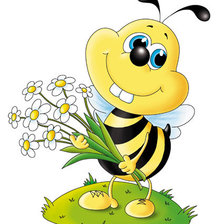 Схема вышивки «пчелка»