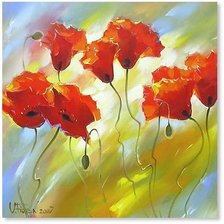 Схема вышивки «Маки»