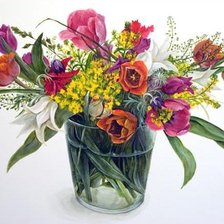 Схема вышивки «Тюльпаны»