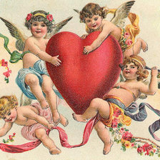 Схема вышивки «ангелочки»