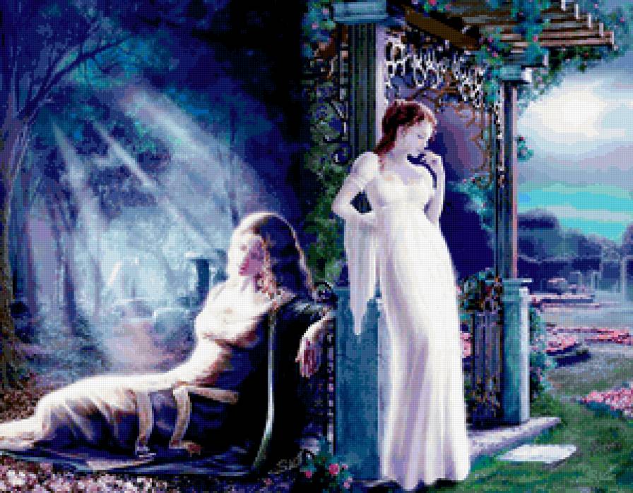 ДИПТИХ   "НОЧЬ ПЕРВОЙ ВСТРЕЧИ" - воспоминание, женщины мира, красота женщины, женский образ - предпросмотр