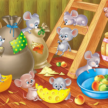 Схема вышивки «мышки»