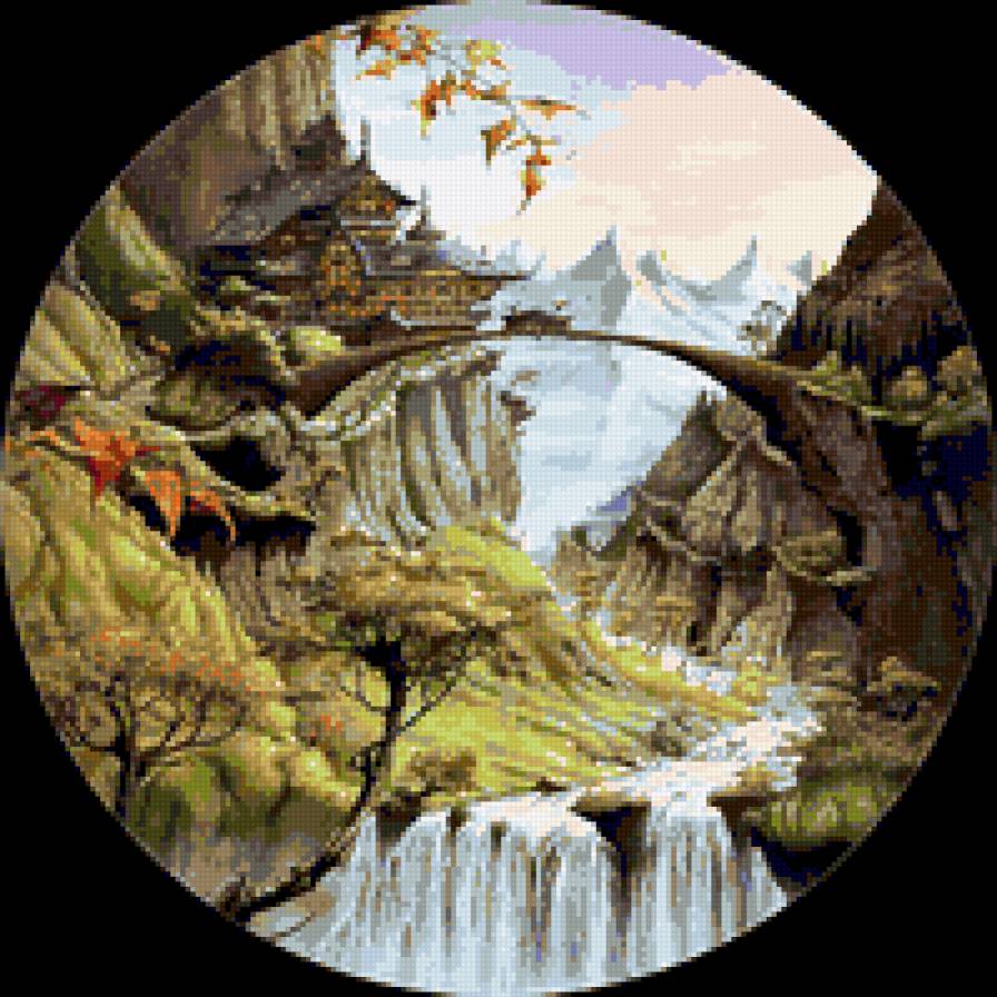 восточрый пейзаж - восток китай пейзаж природа - предпросмотр