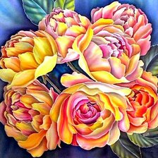 Схема вышивки «Цветы»