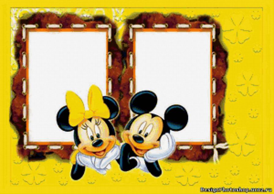 фоторамка - детям, мультики, фоторамка, микки маус - предпросмотр