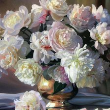 Схема вышивки «Букет пионов»