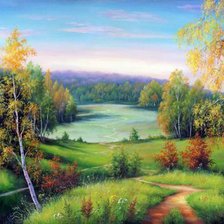 Схема вышивки «Просторы»