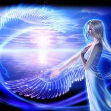 Схема вышивки «ангел»