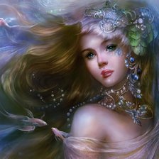 Схема вышивки «Русалка»