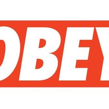 Схема вышивки «OBEY»