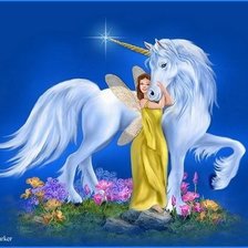 Схема вышивки «ЕДИНОРОГ»