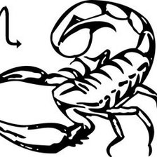 Схема вышивки «Скорпион»