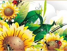 Схема вышивки «подсолнухи»