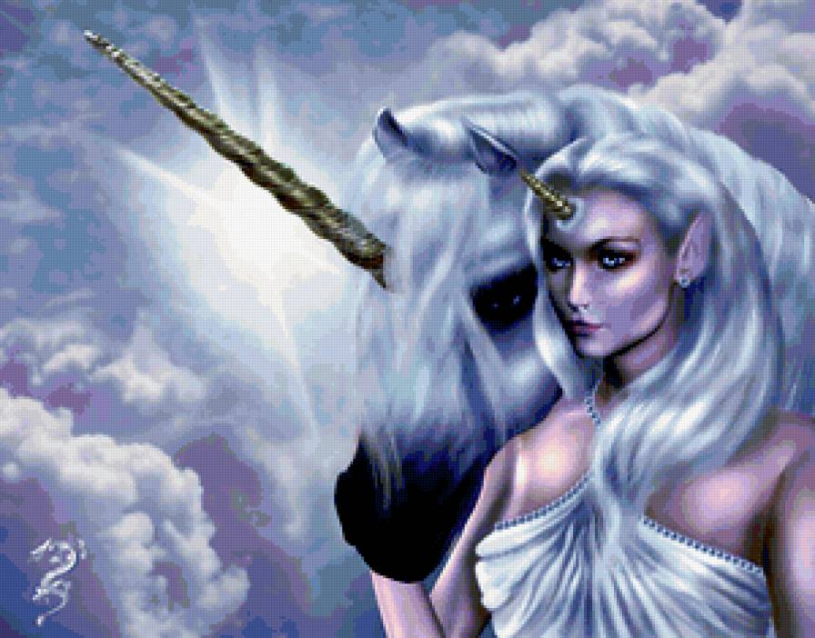 ЕДИНОРОГ - невеста, диптих, женщина, две невесты - предпросмотр