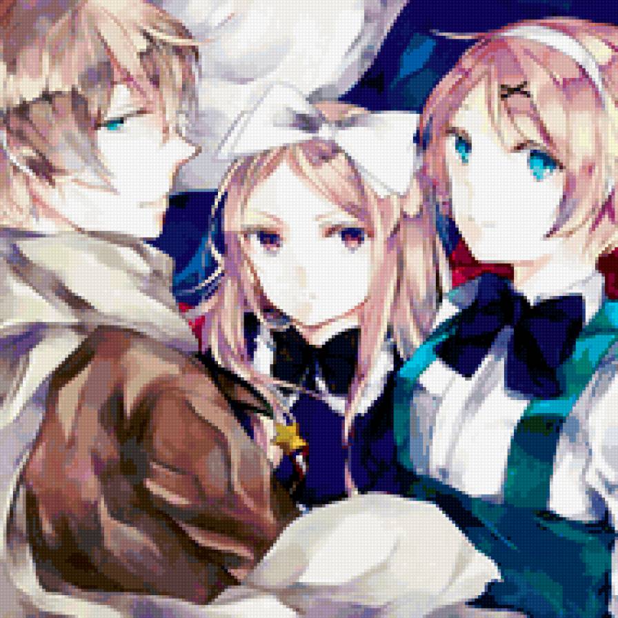 Хеталия: Россия, Беларусия, Украина - беларусия, аниме, россия, фанарт, хеталия, украина - предпросмотр