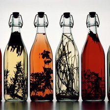 Схема вышивки «Бутылки»