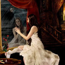 Схема вышивки «У ЗЕРКАЛА»