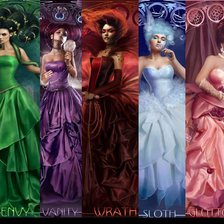 Схема вышивки «Семь смертных грехов»