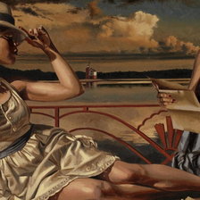 Схема вышивки «девушки»