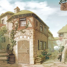 Схема вышивки «улочка»