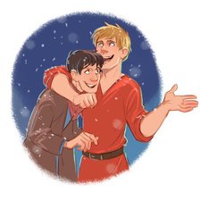 Схема вышивки «Мерлин и Артур»