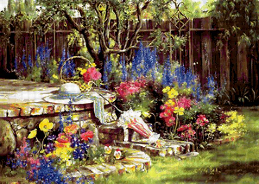 Серия "Пейзажи" - цветы, лето, пейзаж - предпросмотр