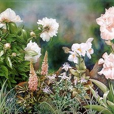 Схема вышивки «весна в саду»