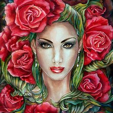 Схема вышивки «Нежный образ»