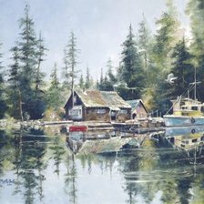 Схема вышивки «Серия "Пейзажи"»