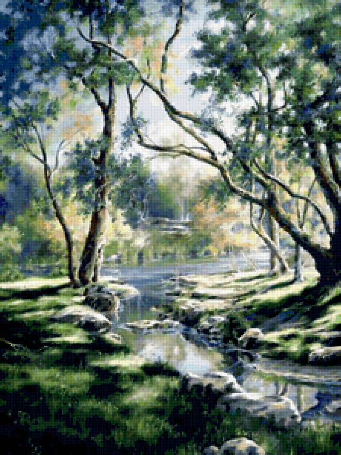 Серия "Пейзажи" - лето, пейзаж, река - предпросмотр