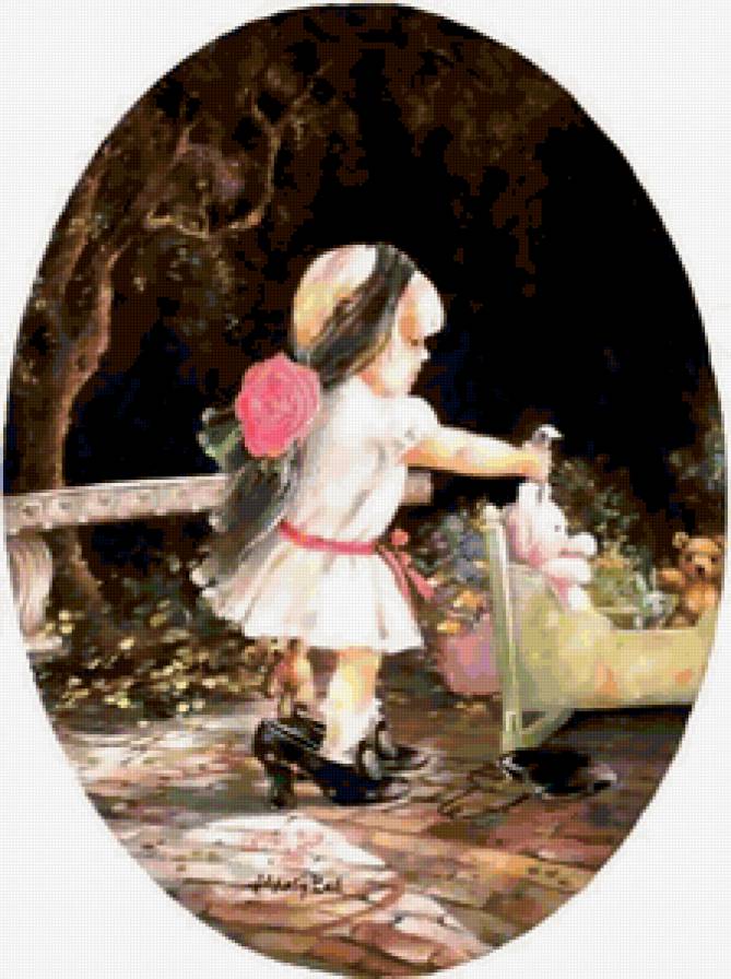 Серия "Очаровашки" - дети, пейзаж, лето - предпросмотр