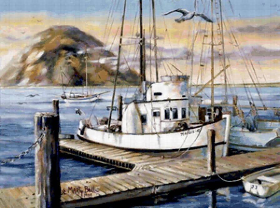 Серия "Пейзажи" - пейзаж, корабли, море - предпросмотр