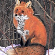 Схема вышивки «Лиса»