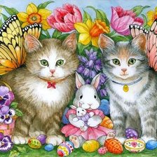 Схема вышивки «Пасхальная картина»