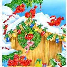 Схема вышивки «скворечник»