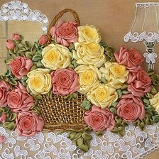 Схема вышивки «букет в карзине»