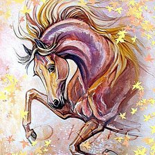 Схема вышивки «конь»